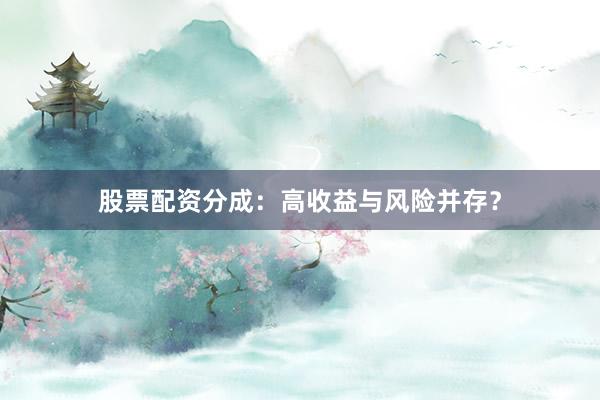 股票配资分成：高收益与风险并存？