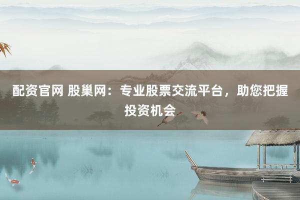 配资官网 股巢网：专业股票交流平台，助您把握投资机会